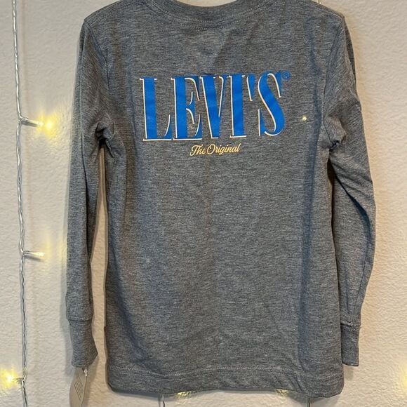 NWT Levi Gray Long Sleeved T-shirt, Size Youth Small - Picture 3 of 7